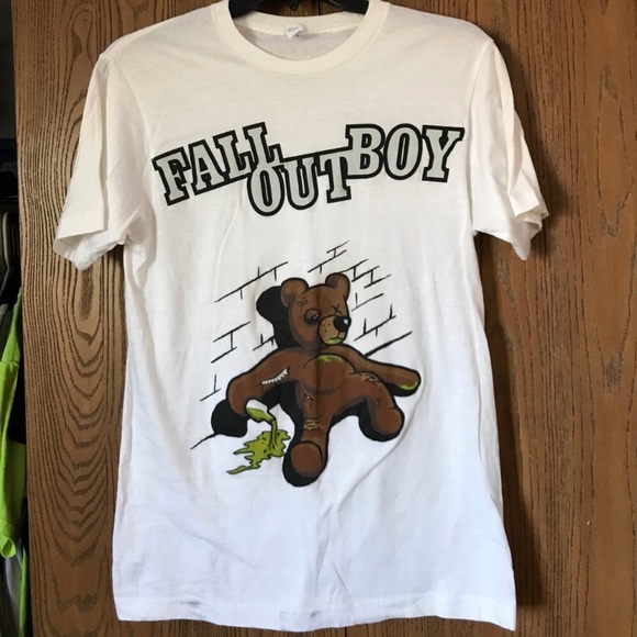 Hot Topic Tops Fall Out Boy Folie A Deux Bear Graphic Shirt Poshmark